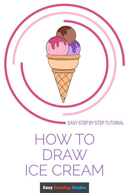 How to Draw Ice Cream - Pinterest image