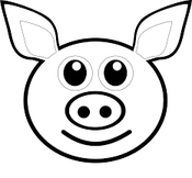 How to Draw a Pig face
