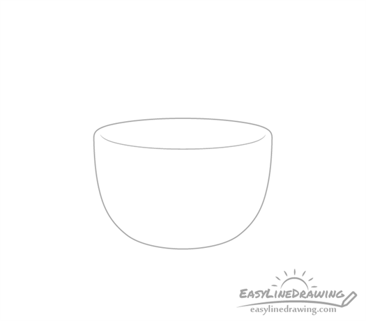 Coffee cup outline drawing