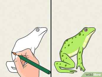 Step 3 Draw a frog. 