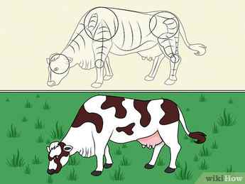 Step 8 Draw a cow. 