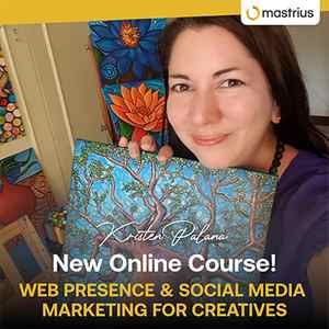 Kristen Palana online course https://www.mastrius.com/product/web-presence-social-media-marketing-for-creatives/