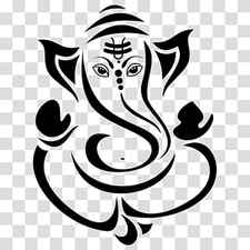 Ganesha Line Drawing, Ganesha Sahasranama, Ganesh Chaturthi, White, Line Art, Blackandwhite, Stencil, Visual Arts transparent background PNG clipart thumbnail