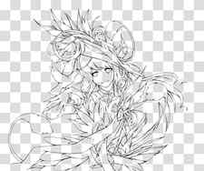 Line art Drawing Anime , Lineart transparent background PNG clipart thumbnail