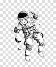 Astronaut Drawing Art Space suit, astronaut transparent background PNG clipart thumbnail