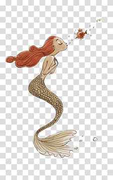 mermaid illustration, Ariel Drawing Art Illustration, Mermaid transparent background PNG clipart thumbnail