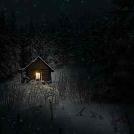 2048x2048 House In Woods Winter Cold Ipad Air , Backgrounds, and, winter cottage HD phone wallpaper