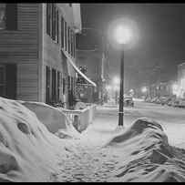 Snowy Night in Woodstock, Vermont by Marion Post Wolcott