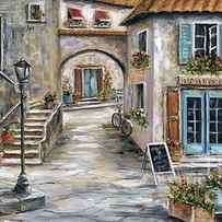 Tuscan Street Scene by Marilyn Dunlap