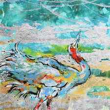 Dancing Crane 1 by Jyotika Shroff