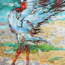 Dancing Crane 2 by Jyotika Shroff
