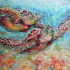 Sea Turtle Buddies by Jyotika Shroff