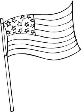 American Flag Coloring Page Printables