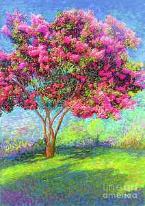 Wall Art - Painting - Crepe Myrtle Memories by Jane Small