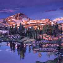  LAKE IN SHADES OF PURPLE by David Lloyd Glover