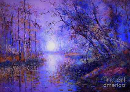 Wall Art - Painting - Moonlight from Heaven by Jane Small