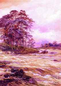 Wall Art - Painting - Rushing Waters by Jane Small