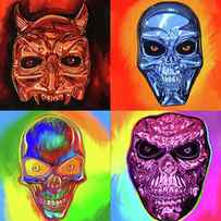 Halloween Masks by Howie Green