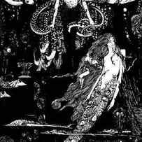 I know what you want said the sea witch, illustration for The Little Mermaid by Harry Clarke