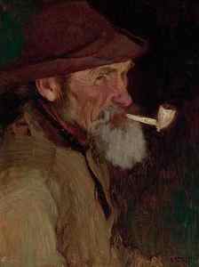 Wall Art - Drawing - A Maine Fisherman by Edward Henry Potthast American
