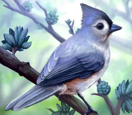 bird layer painting