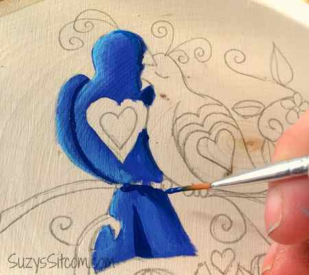 love birds words to live by painting diy5