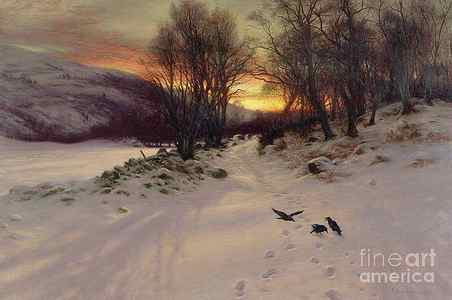 Wall Art - Painting - When the West with Evening Glows by Joseph Farquharson