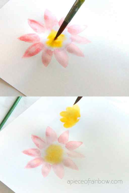 simple watercolor flower painting for beginners