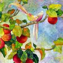 Birds on Apple Tree by Hailey E Herrera