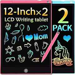 Sponsored Ad - LEYAOYAO 2 Pack LCD Writing Tablet 12Inch for Kids, Colorful Drawing Pad Doodle Board, Travel Learning Birt. 