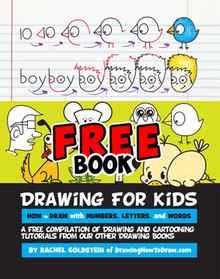 free kids drawing book - learn how to draw with letters