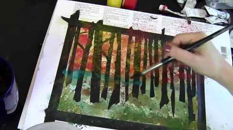 watercolor techniques | how to paint in watercolors | watercolour tips | learn how on http://schulmanart.blogspot.com/2015/11/how-to-paint-easy-watercolor-trees.html