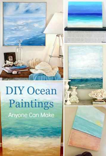 DIY Ocean Painting Tutorials | Paintings Anyone Can Make