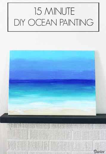 DIY Ocean Painting with Darice