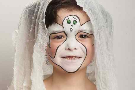 ghost face paint tutorial
