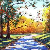 Autumn road Mt Wilson by Graham Gercken