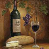 Wine And Cheese A by John Zaccheo