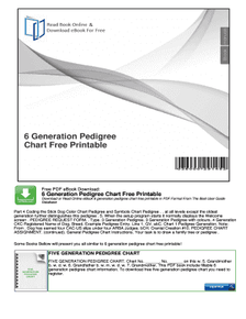 Generation names and years chart - 6 Generation Pedigree Chart Free Printable