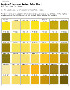 Colour mixing chart with names pdf - PMS Color Chart