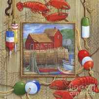 Lobster Shack Collage by Paul Brent