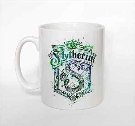 harry potter slytherin crest coffe cup art design