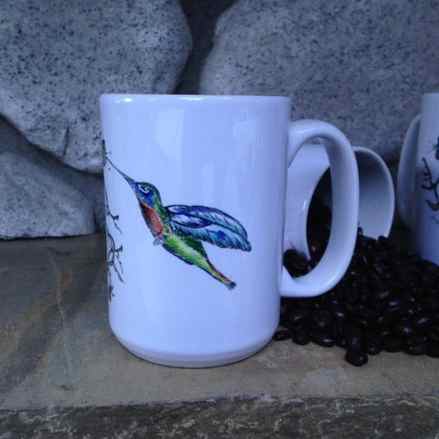 coffee cup art mug hummingbird download