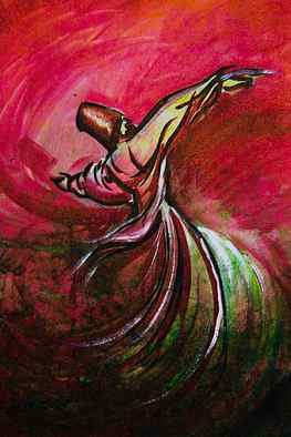 Rumi Whirling Dervish Sufi Original Canvas Art by PersianPicasso. Original canvas art, Spiritual art painting, Original canvas HD phone wallpaper