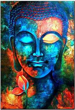 British Terminal™ Lord Buddha Fully Waterproof Canvas, Buddha Painting HD phone wallpaper