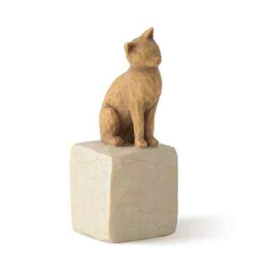 Willow Tree Love My Cat (Light), Always with me, Full of Personality!, A Gift to Celebrate A Pet Adoption for Animal Lovers and Tabby Cat Owners, Sculpted Hand-Painted Figure