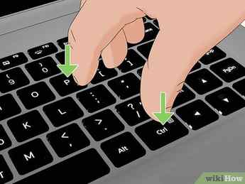 Step 3 On your keyboard, press Ctrl+P.