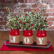Joy Christmas Mason Jar Decoration for the Table