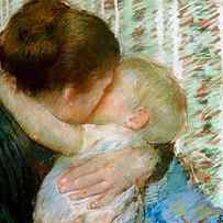 A Goodnight Hug by Mary Stevenson Cassatt