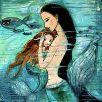 Mermaid Mother and Child by Shijun Munns