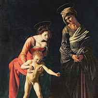 Madonna and Child with a Serpent by Michelangelo Merisi da Caravaggio